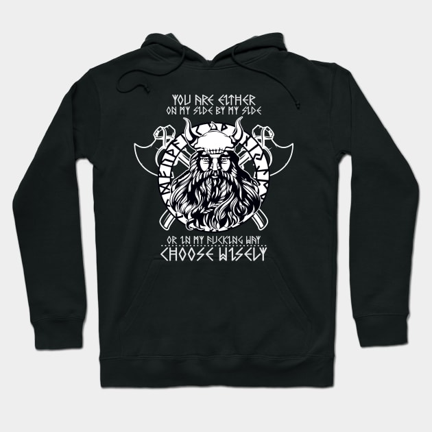 Runes Saying Vikings Nordic Celts Teutons Hoodie by wbdesignz